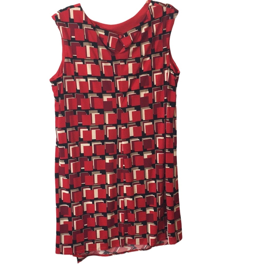 R&K Overlaping Square Pattern Dress - Picture 2 of 9